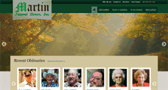Desktop Screenshot of martinfuneralhomes.com